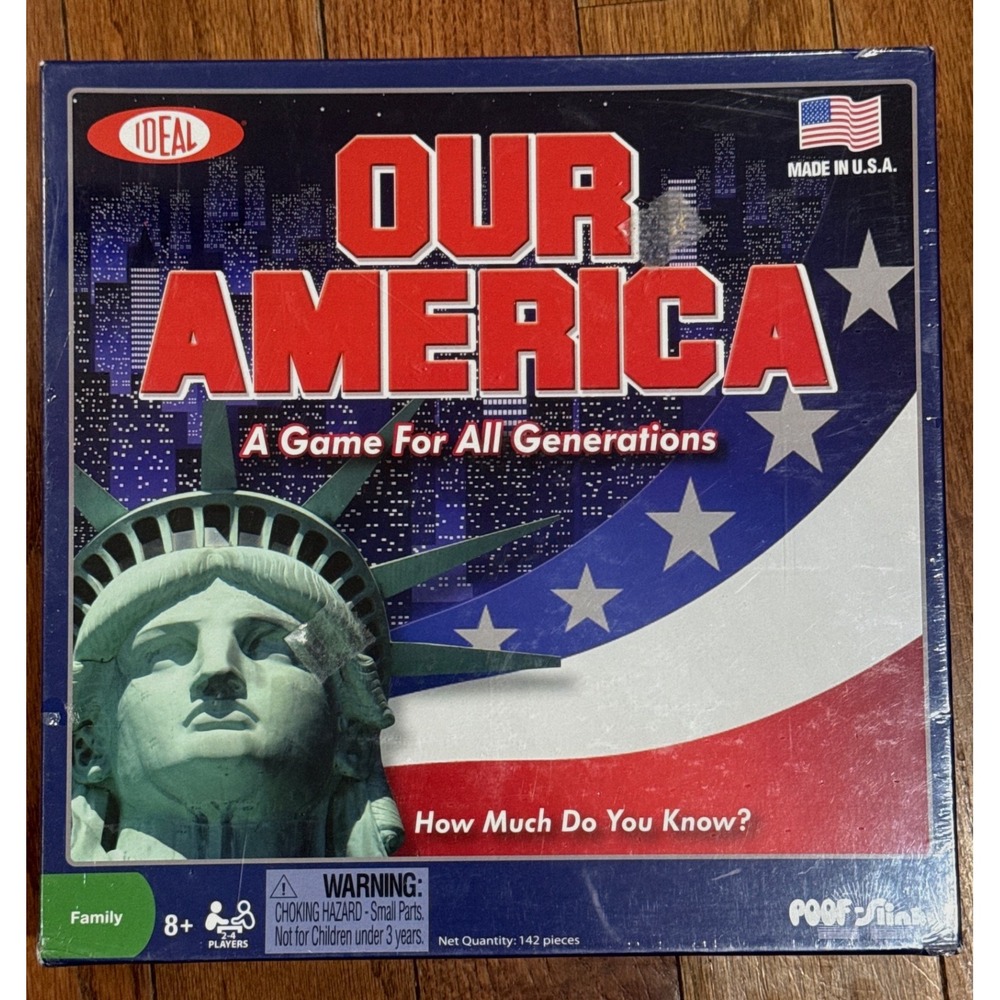 Ideal Our America Board Game Trivia U.S. History Geography Family Game New
